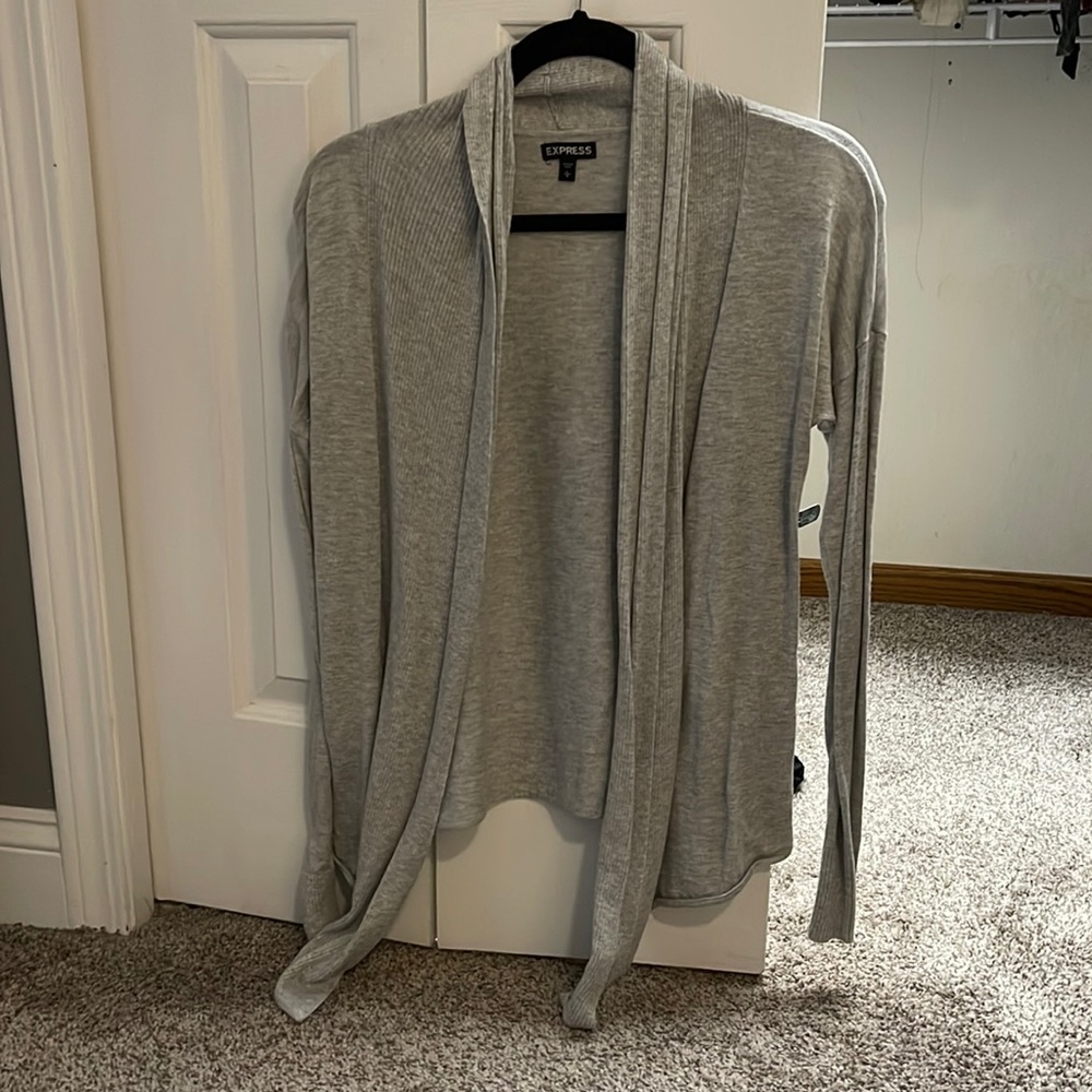 Grey express cardigan